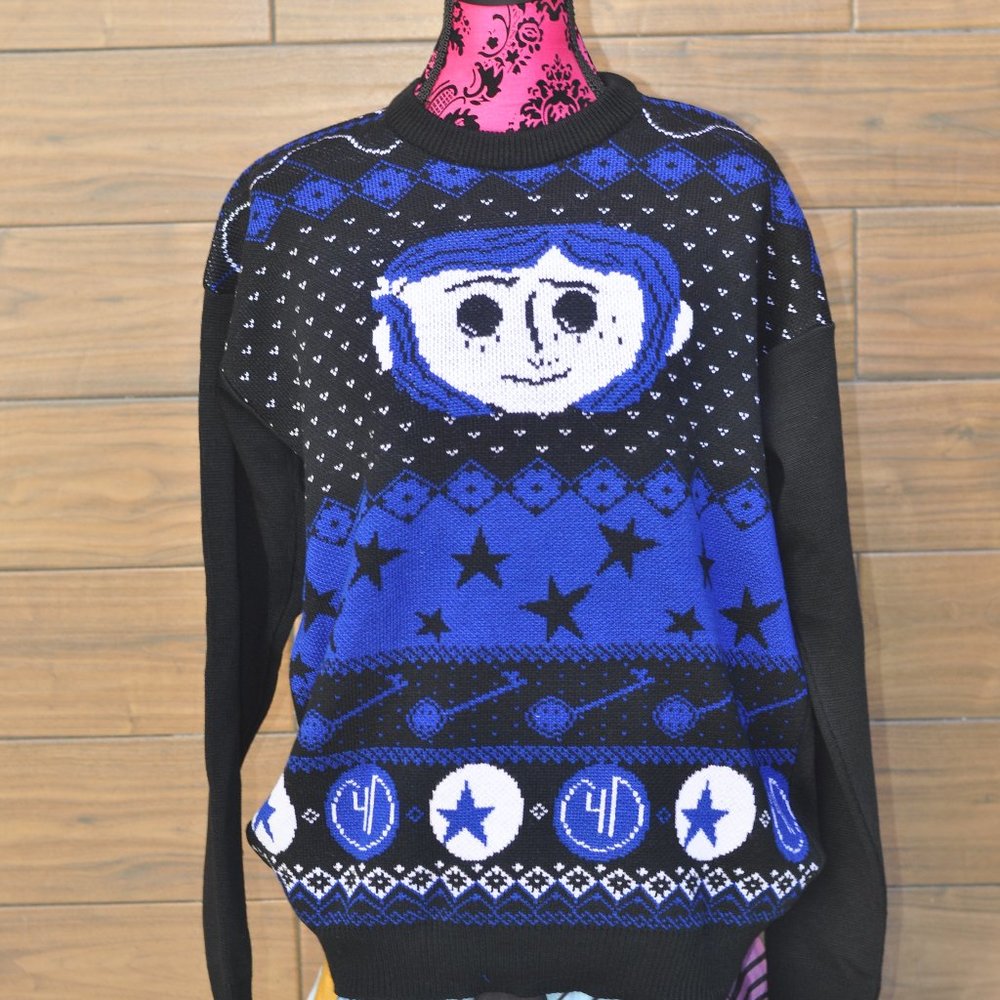 NEW Coraline Christmas Ugly sweater - Picture 2 of 5